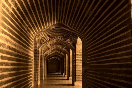 corridor in the Shah Jehan Masjid